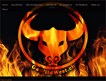 Tablet Screenshot of gowildwest.ch